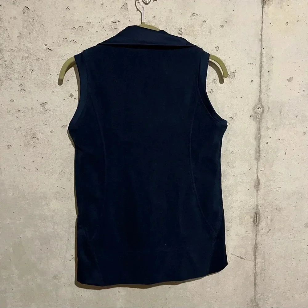 Columbia Clemson University Women's Blue Soft Fleece Full Zip Vest Sz S - Picture 6 of 8